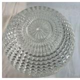 Two Glass Lamp Shades Ribbed and Hobnail Styles