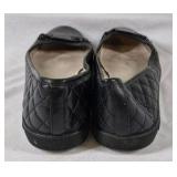 Michael Kors Black Ballet Flats with Patent Toe