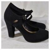 City Classified Comfort Black Mary Jane Heels