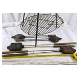 Campfire Cooking Grill Tripod Pie Iron Lot Cast Iron