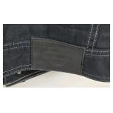 Harley-Davidson Genuine MotorClothes Black Denim Vest Mens XL Eagle Logo
