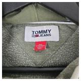 Tommy Jeans Hoodie Men’s XXXL Green Pullover Long Sleeve Logo Sweatshirt