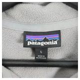 Patagonia Quarter Zip Fleece Pullover Men’s Large Gray Lightweight Jacket