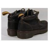 Dr. Martens AirWair Brown Leather Ankle Boots Size 7 w/ Shoe Shine Sponge