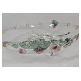 Vintage Glass Divided Serving Dish