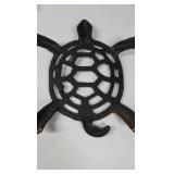 Cobalt Blue Bottle, Cast Iron Trivet, and Tool Set Lot