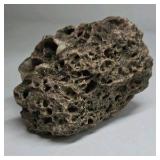 Natural Lava Rock Specimen – Porous Vesicular Basalt Display Piece