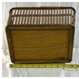Wicker Storage Basket Set Rectangular Rustic Home Decor