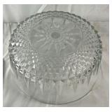 Cut Glass Bowl Set Large Serving Bowls with Matching Dessert Bowls Lot