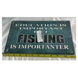 Ice Fishing Humor Metal Sign Lot Wall Decor