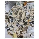 Large Lot Vintage Black & White Photographs Snapshots Portraits Ephemera