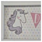 Framed Dream Unicorn Wall Art – Nursery Decor Banner Print