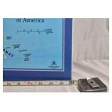 United States Map Wall Art – Color State Geography Print