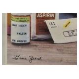 Lena Zesch Signed Humor Print “Things Got Worse” Old Woman Telephone Art
