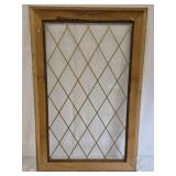 Vintage Wood Window Frame Diamond Lattice Farmhouse Wall Decor