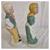 Flamino Ceramic Figurines Man Woman Pair