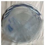 Blue Glass Pitcher with Lid