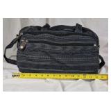 Patterned Fabric Duffel Travel Bag