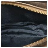 Bronze Quilted Crossbody Bag with Chain Strap