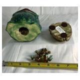 Frog Figurines and Mixed Lot