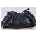 Nine & Co Dark Blue Faux Leather Shoulder Bag