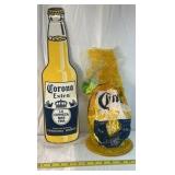 Corona Extra Beer Bottle Metal Sign – La Cerveza Mas Fina Advertising