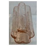 Pink Depression Glass Scalloped Vase