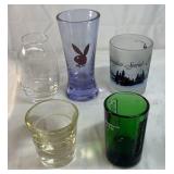 Assorted Drinkware Glasses – Beer Mug BJ’s Pint Playboy Shot Glass Decanter