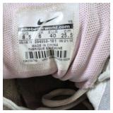 Nike P-6000 Running Shoes White Silver Red Size 8.5