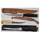 Fillet Knife Lot Rapala J Marttiini Eriksson Quinn Co Fishing Knives