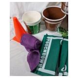 Football Party Supplies Lot Buckets Tablecloth Cups Decorations