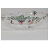 Vintage Glass Divided Serving Dish