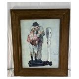 Norman Rockwell Jockey Print Framed Horse Racing Art