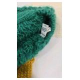 Lot of Knit Winter Accessories Hats Mittens Beret Mixed Colors Handmade Style