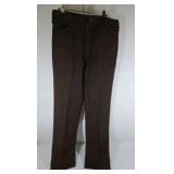 Vintage Wrangler Mens Brown Pants 34x36 Regular Fit USA Made Straight Leg