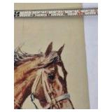 Vintage Western & Portrait Prints Lot of 3 – Cowboy Horse Rider & Woman Illustration Art
