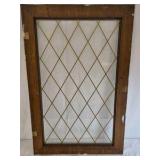 Vintage Wood Window Frame Diamond Lattice Farmhouse Wall Decor