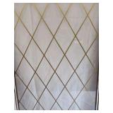 Vintage Wood Window Frame Diamond Lattice Farmhouse Wall Decor