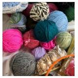 Yarn and Knitting Supplies Lot