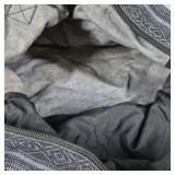 Patterned Fabric Duffel Travel Bag