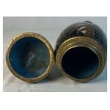 Cloisonné Enamel Owl Trinket Box