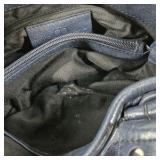 Nine & Co Dark Blue Faux Leather Shoulder Bag