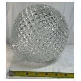 Two Glass Lamp Shades Ribbed and Hobnail Styles