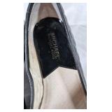 Michael Kors Black Ballet Flats with Patent Toe
