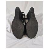 White House Black Market Strappy Heels with Bow