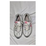 Nike P-6000 Running Shoes White Silver Red Size 8.5