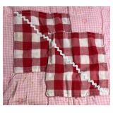 Patchwork Gingham Quilted Blanket