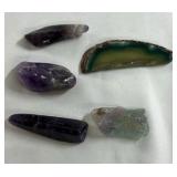 Mixed Mineral Specimens Selenite Quartz and Polished Stones