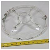 Vintage Glass Divided Serving Dish