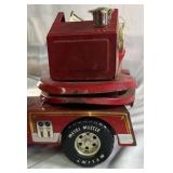 Vintage Structo Fire Truck Ladder Truck Pressed Steel Toy